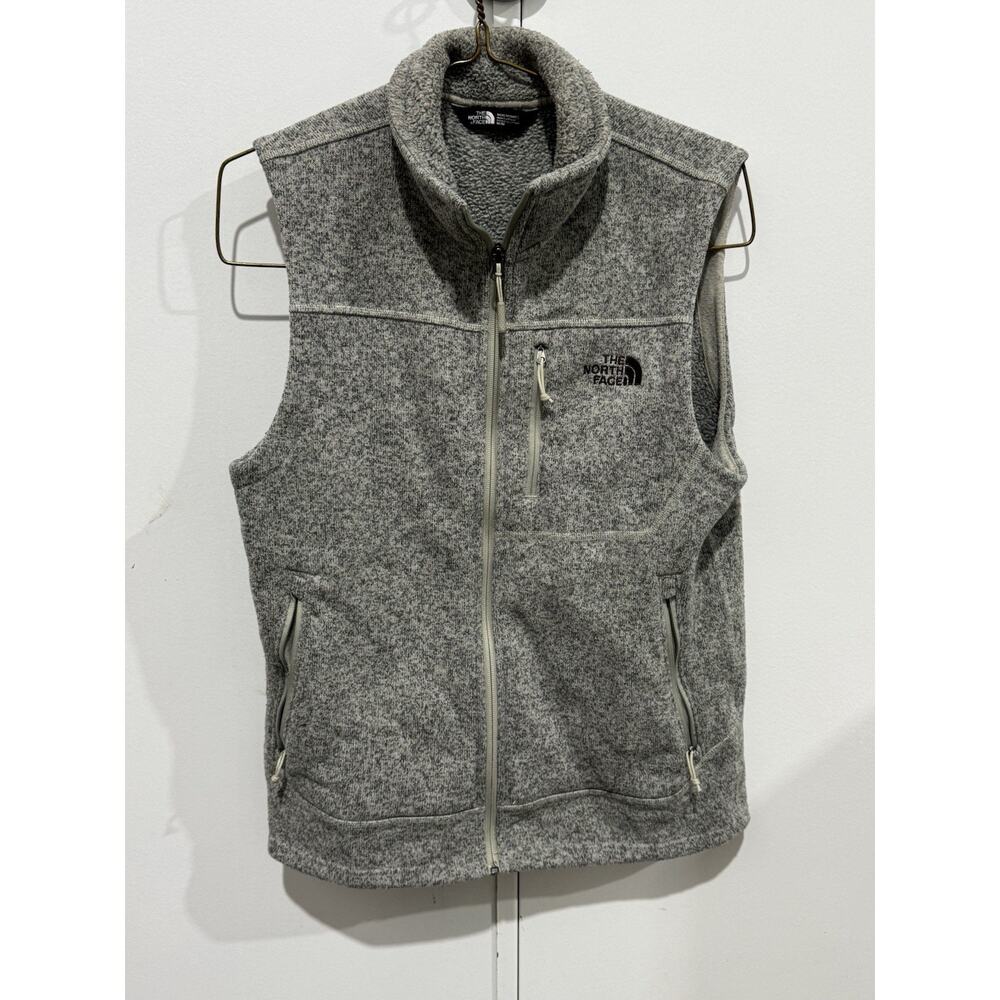 The North Face Gordon Lyons Full Zip Fleece Vest Size M Heather